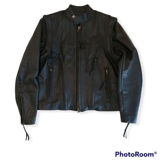 Women's Medium M Harley-Davidson Leather Vest & Jacket 98515-99VW - Picture 4 of 10